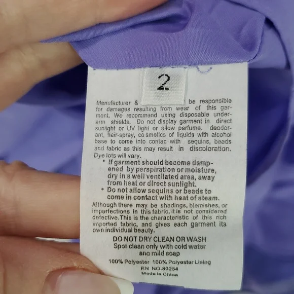 NWOT Alyce Paris Strapless Prom Dress Gown Iridescent Purple Size 2 Bridesmaid - Picture 7 of 10